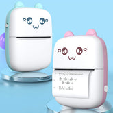 Portable Mini Pocket Printer Cute Thermal Printer with Thermal Printing Paper USB Cable for Note Photo Web Document Printing